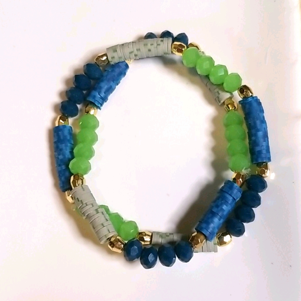 Crystal Bead Stretch Bracelet Set - Picture 5 of 5